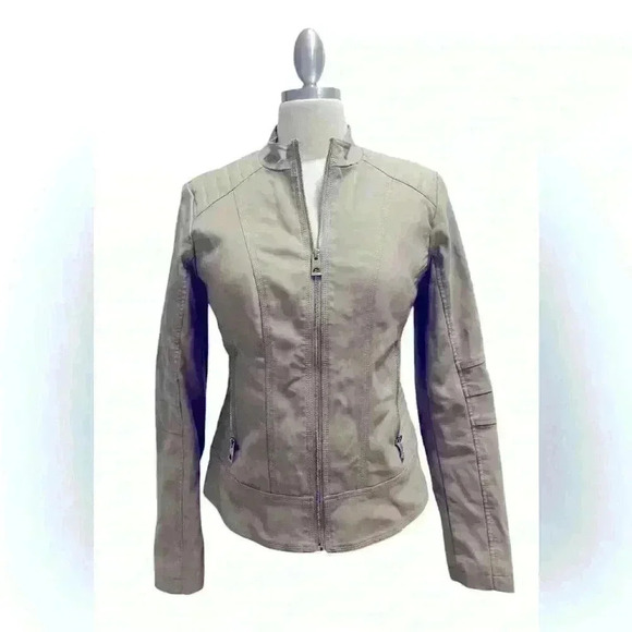 GUESS - jacket 🧥 color light gray size medium - Picture 1 of 5